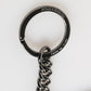 Dolce & Gabbana Yellow Logo Nylon Silver Brass Holder Keychain Keyring