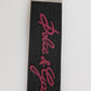 Dolce & Gabbana Black Red Polyester DG Logo Silver Men Keychain Keyring