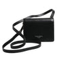 Dolce & Gabbana Black Leather Bifold Card Holder Crossbody Men Borse Bag