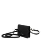 Dolce & Gabbana Black Leather Bifold Card Holder Crossbody Men Borse Bag