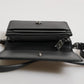 Dolce & Gabbana Black Leather Bifold Card Holder Crossbody Men Borse Bag