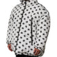 Dolce & Gabbana White DG Monogram Hooded Puffer Jacket