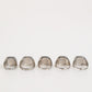 Dolce & Gabbana Silver Tone Brass Lettering Set 5 Pieces Adjustable Ring