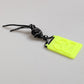 Dolce & Gabbana Yellow Green Rubber DG Embossed Adjustable Badge Holder