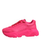 Dolce & Gabbana Pink Leather Daymaster Low Top Sneakers Shoes