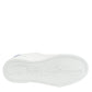 Dolce & Gabbana White Blue Leather Low Top Sneakers Shoes