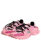 Dolce & Gabbana Pink Low Top Space Women Sneakers Shoes