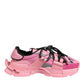 Dolce & Gabbana Pink Low Top Space Women Sneakers Shoes