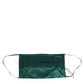 Dolce & Gabbana Green Silk Pleated Elastic Ear Strap Face Mask
