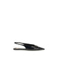 Saint Laurent Black Calf Leather Bos Taurus Ballet Flats