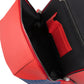 Ferrari Red Leather Technical Backpack