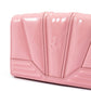Ferrari Pink GT patent leather bag with chain