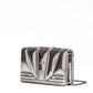 Ferrari Metal Silver GT patent leather bag with chain
