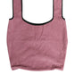 Dolce & Gabbana Pink Cotton Velvet DG MILANO Shoulder Shopping Borse Bag