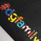 Dolce & Gabbana Black Leather #DGFAMILY Embellished Men Clutch Pouch Bag