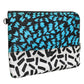 Dolce & Gabbana Multicolor Printed Nylon Logo Plaque Men Clutch Pouch Bag