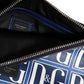 Dolce & Gabbana Blue White Leather D&G Logo Plaque Crossbody Borse Bag