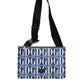 Dolce & Gabbana Blue White Leather D&G Logo Plaque Crossbody Borse Bag
