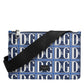 Dolce & Gabbana Blue White Leather D&G Logo Plaque Crossbody Borse Bag