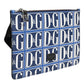 Dolce & Gabbana Blue White Leather D&G Logo Plaque Crossbody Borse Bag