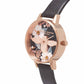 Olivia Burton Black Artificial Leather Watch