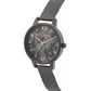 Olivia Burton Black Stainless Steel Watch