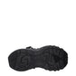 Versace Black Leather Athletic Sneakers