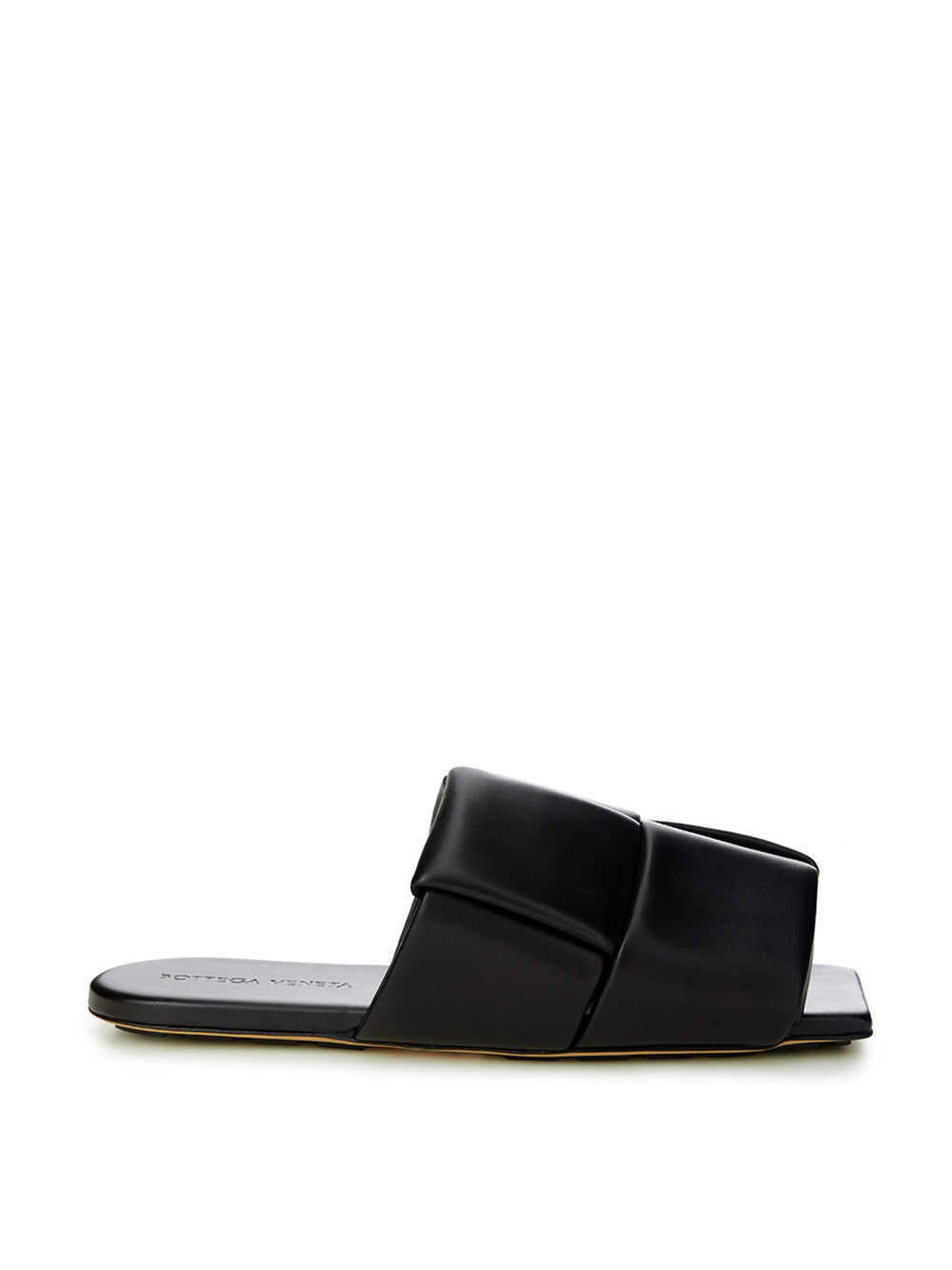 Elegante schwarze Ledersandalen