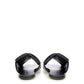Elegante schwarze Ledersandalen