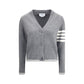 Thom Browne Virgin wool Cardigan with embrodery geese