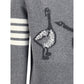 Thom Browne Virgin wool Cardigan with embrodery geese