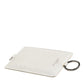 Dolce & Gabbana White Calf Leather Lanyard Logo Card Holder Men Wallet
