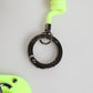 Dolce & Gabbana Green Springy Key Holder DG Logo Men's Keychain