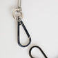 Dolce & Gabbana Silver Tone Metal Chain DG Logo Pendant Men Necklace
