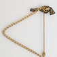 Dolce & Gabbana Lapel Pin Brass Copper Revolver Men Accessories Brooch