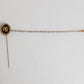 Dolce & Gabbana Lapel Pin DG Logo Gold Chain Mens Accessories Brooch