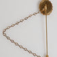 Dolce & Gabbana Lapel Pin DG Logo Gold Chain Mens Accessories Brooch