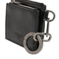 Dolce & Gabbana Black Leather Zipped Card Holder Coin Purse Keyring Wallet
