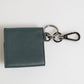 Dolce & Gabbana Dark Green Leather DG Logo Coin Purse Bag Charm Wallet