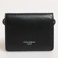 Dolce & Gabbana Black Leather DG Logo Bifold Card Holder Men Borse Wallet