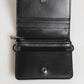 Dolce & Gabbana Black Leather DG Logo Bifold Card Holder Men Borse Wallet