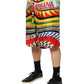 Dolce & Gabbana Multicolor Sicilian Carretto Shorts Swimwear