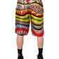 Dolce & Gabbana Multicolor Sicilian Carretto Shorts Swimwear