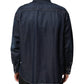Dolce & Gabbana Blue Denim Button Casual Logo Patch Men Shirt