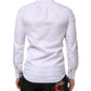 Dolce & Gabbana White Cotton MARTINI Paisley Jacquard Shirt