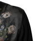 Dolce & Gabbana Black Cashmere Cherub Print Baroque Sweater
