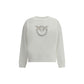 PINKO White Cotton Sweatshirt