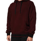 Dolce & Gabbana Burgundy Cotton Plaid Lined Men Hoodie Sweater