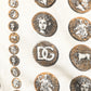 Dolce & Gabbana Silk Ivory Coin Print Logo Men Polo T-shirt