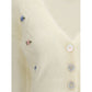 Alessandra Rich Mohair Cardigan with embroidery